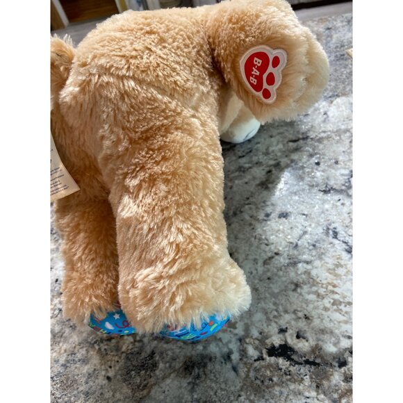 Build-A-Bear Happy Birthday Plush Teddy Bear 14” Tan Stuffed Animal Gift - Picture 8 of 9
